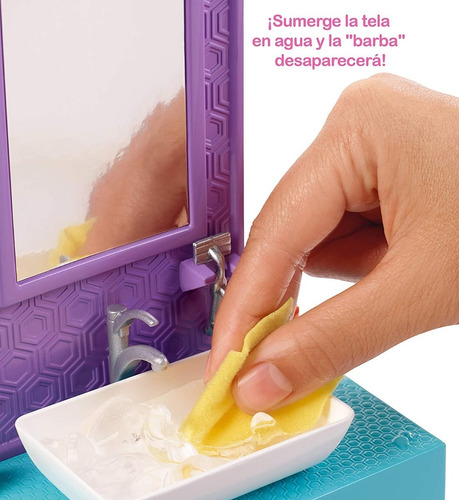 Muñeco Ken Set De Baño + Muñeca Chelsea - Fyk51 - Imagen 3
